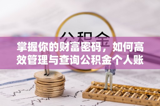 察隅掌握你的财富密码，如何高效管理与查询公积金个人账户信息